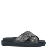 Papete Anatômica Duas Tiras Brilho Rocker Preta C 30380 0035 0001 Anacapri